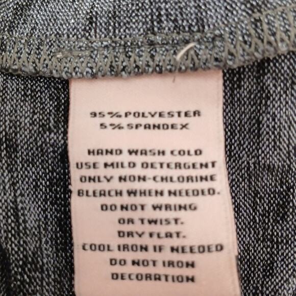 Juicy Couture Rhinestone Cold Shoulder Top M Gray Short Tie DIAMONDS Sleeves - Picture 16 of 16